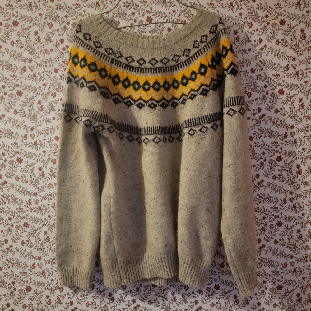 Grey Patterned Sweater - Picture 4 of 5
